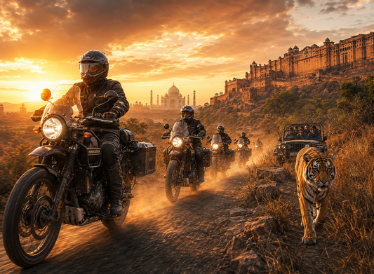 Golden Triangle Motorcycle Tour with Tiger Safari